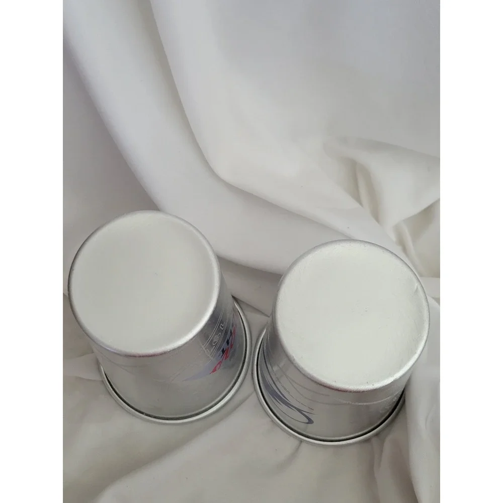 Coors Light Tampa Bay Lightning NHL Aluminum Pint Cupts Set of 2 Beer Tumblers